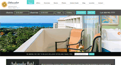 Desktop Screenshot of ambassadorwaikiki.com